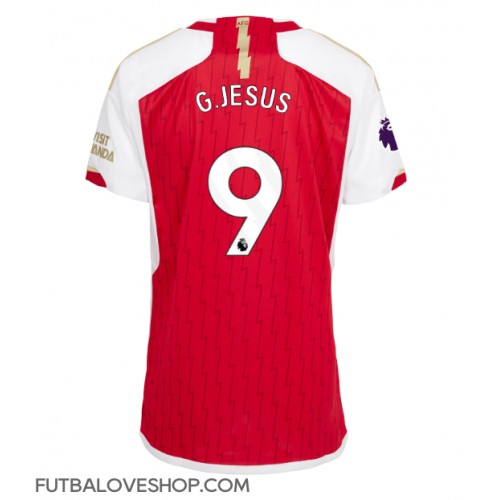 Dres Arsenal Gabriel Jesus #9 Domáci pre Ženy 2023-24 Krátky Rukáv